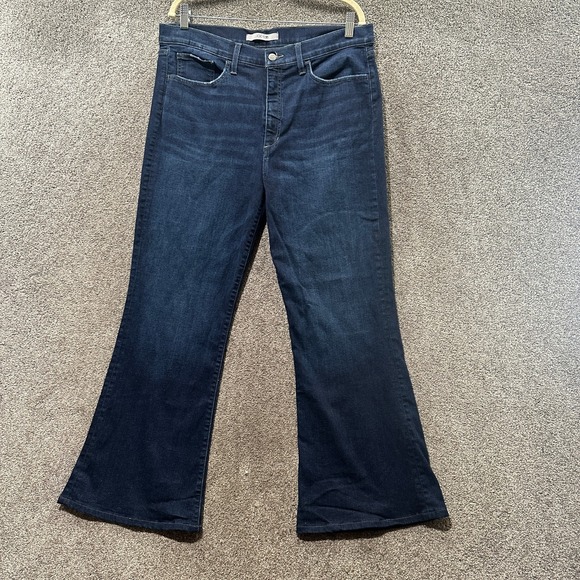 Joe's Jeans Denim - Joes Jeans Women 34 High Rise Petite Flare Blue Denim Cassini 5 Pocket Casual